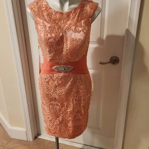 Pink new with tags wedding lace dress size 10
